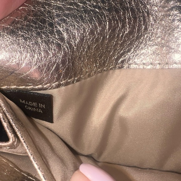 {Coach Julia Op Art Gold Monogram Canvas & Metallic Leather Long Snap Wallet} - Picture 11 of 11